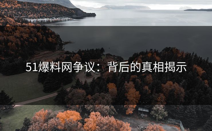 详细阅读:51爆料网争议:背后的真相揭示 51爆料网争议:背后的真相揭示
